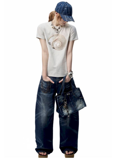 Aged Washed Machete Jeans【s0000012392】