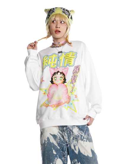 Loose Long Sleeve Sweatshirt【s0000014377】