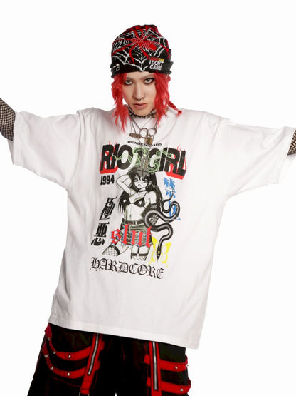 Street tide loose versatile multicolor T-shirt【s0000013601】