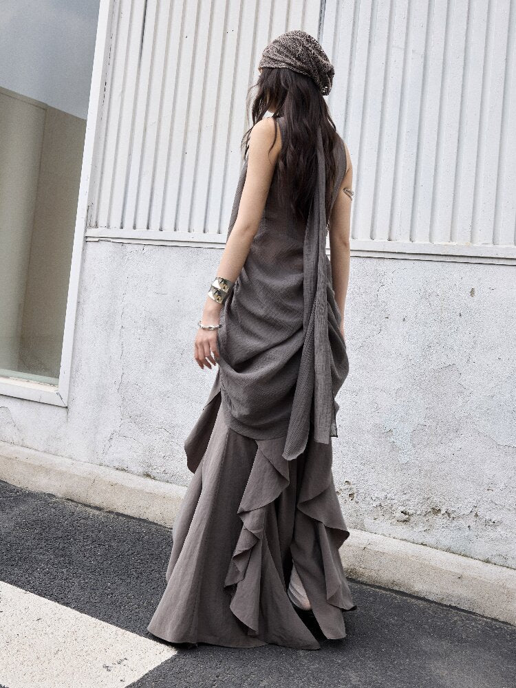 Urban Lazy Ruffle Lace-up Skirt【s0000016865】