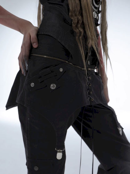 Straight-Leg Pocket Workwear Pants【s0000013904】