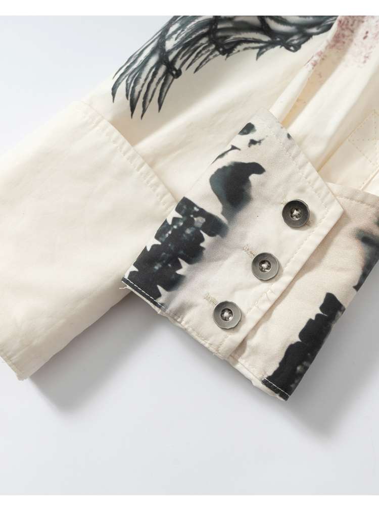 Slim-Fit Long-Sleeve Shirt Top【s0000014471】