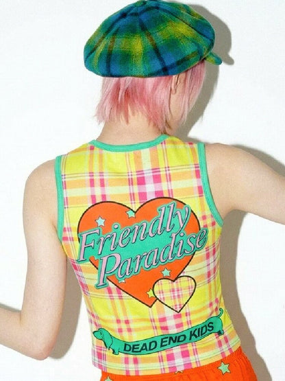 American Print Stretch Slim Vest【s0000016698】