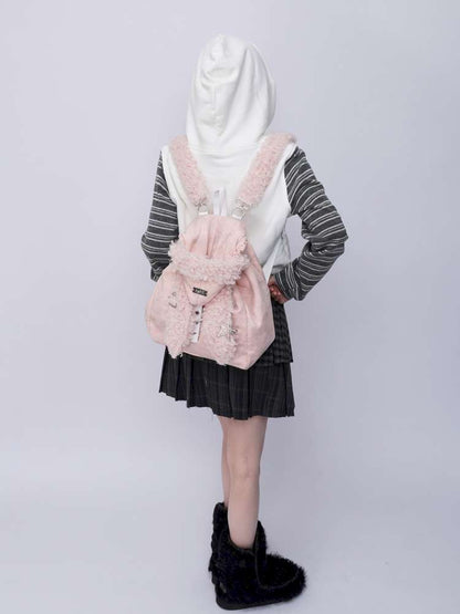 Rabbit Ears Cute Fur Crossbody School Bag【s0000014616】
