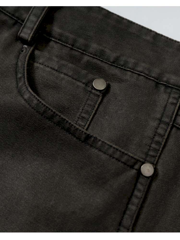 Slightly Flared Suede Casual Pants【s0000014480】