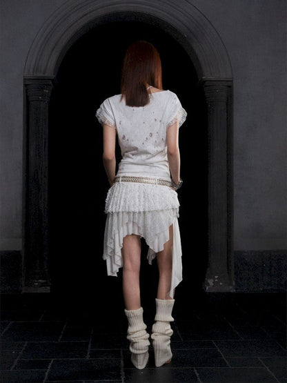 Totem Printed Ultra Short Dress Top【s0000012312】