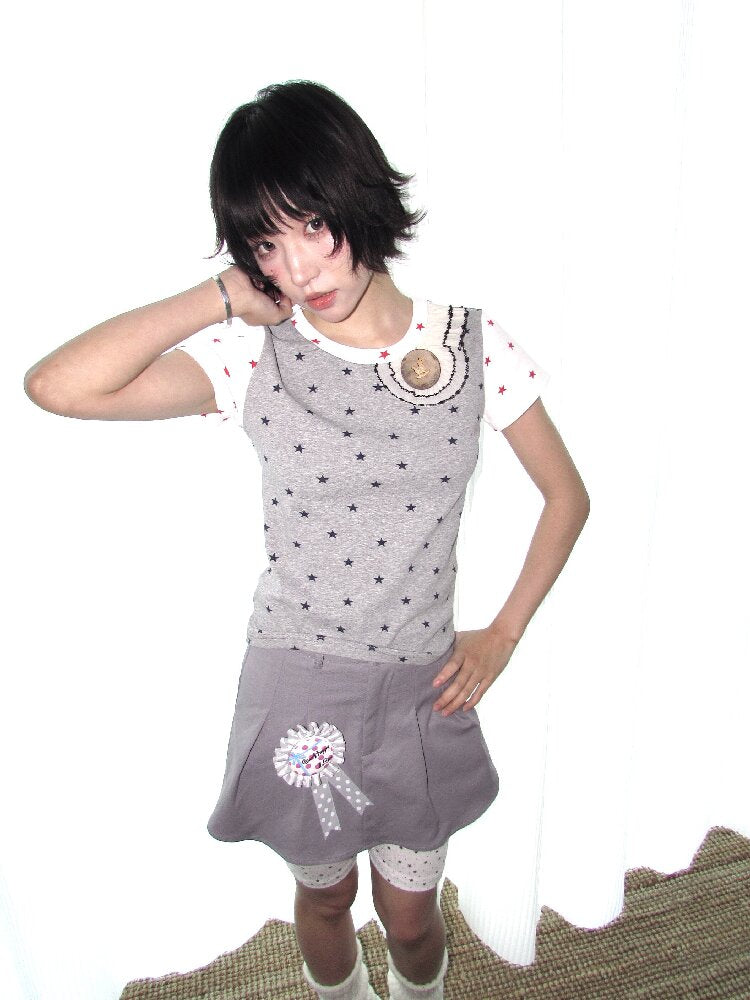 Wooden Pony Star Stretch Short Top【s0000018676】