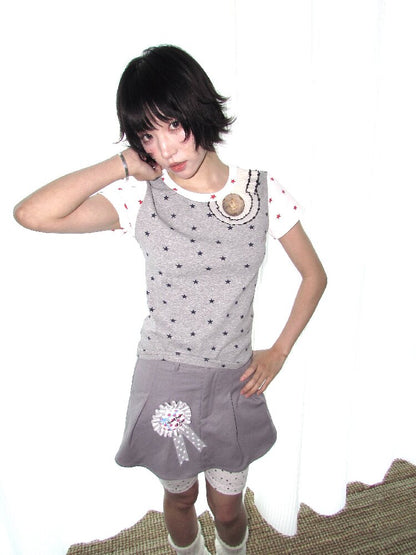 Wooden Pony Star Stretch Short Top【s0000018676】