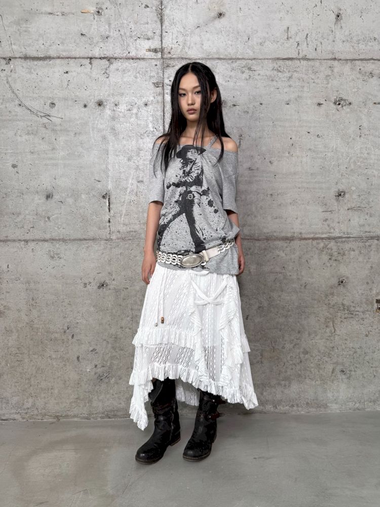 Ruffled Low-Waist Fairy-Style Skirt【s0000012709】
