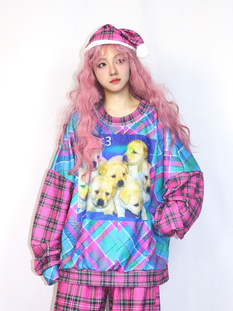 PINK DOG SWEATSHIRT [S0000010854]