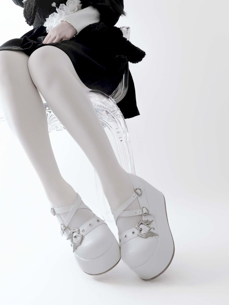 Gothic angel devil thick-soled shoes【s0000012965】