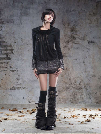 Pull-Over Collar Knit Dress【s0000014491】