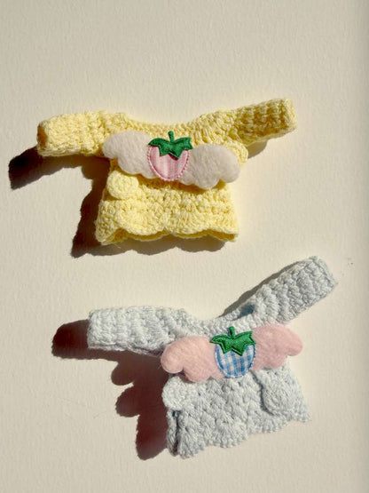 Knitted Strawberry Hairpin Sweater【s0000015111】