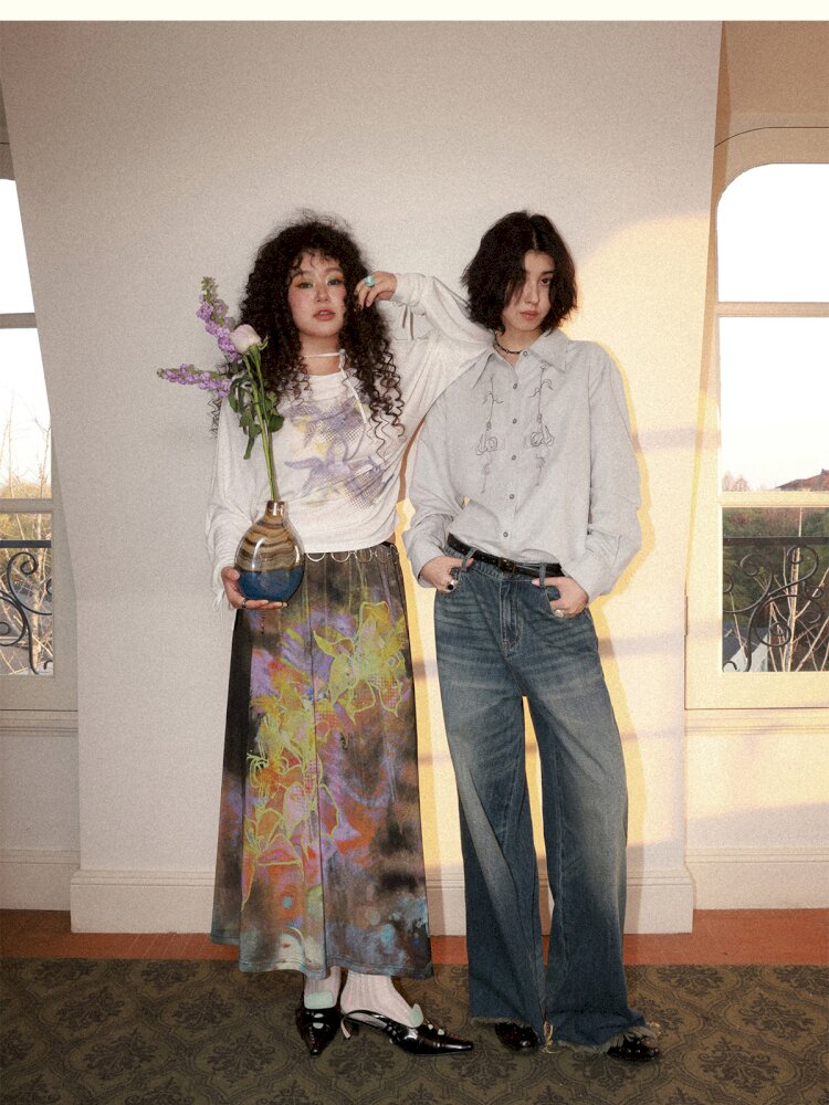 Dance Of Dawn Lily Orchid Skirt【s0000015454】