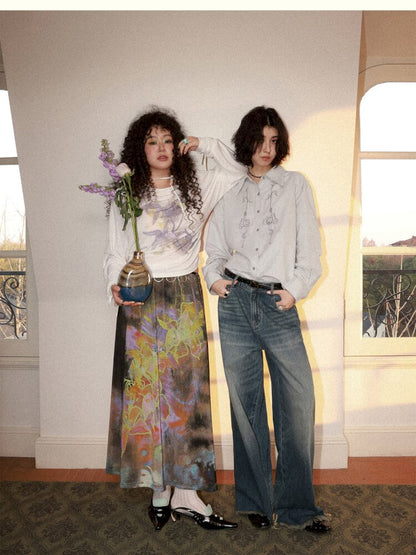 Dance Of Dawn Lily Orchid Skirt【s0000015454】