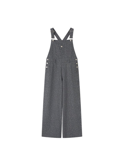 Strawberry Print Denim Bib Pants【s0000015686】