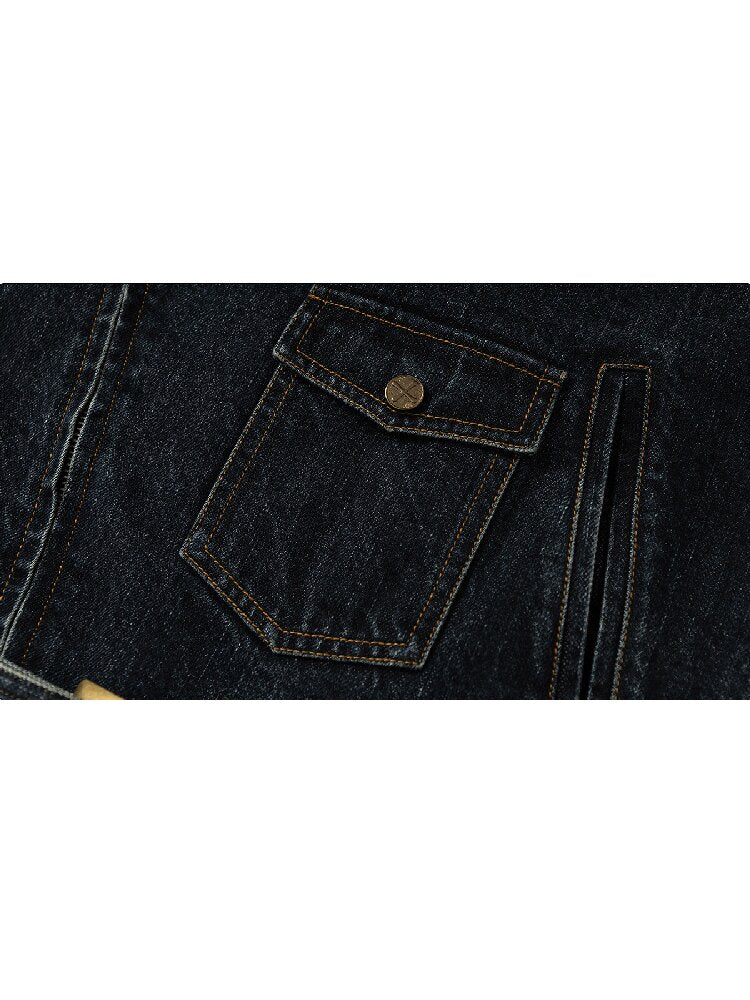 Distressed Texture Denim Jacket Top【s0000018545】