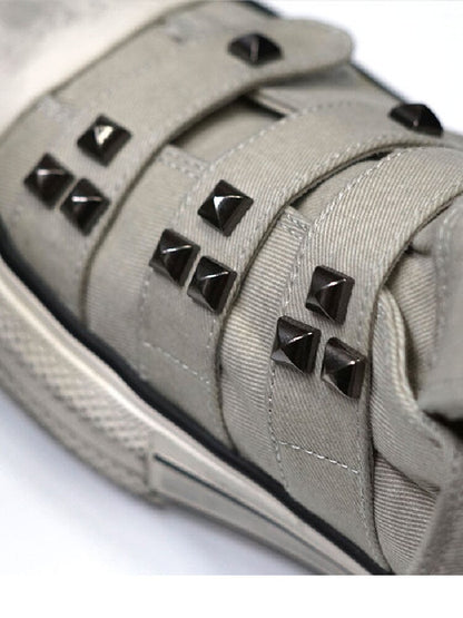 Punk Rivet Graffiti Canvas Shoes【s0000017503】