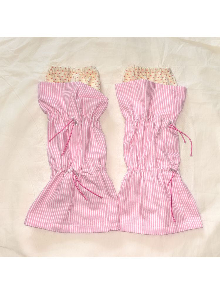 Polka Dot Stripe Drawstring Sockliner【s0000013235】