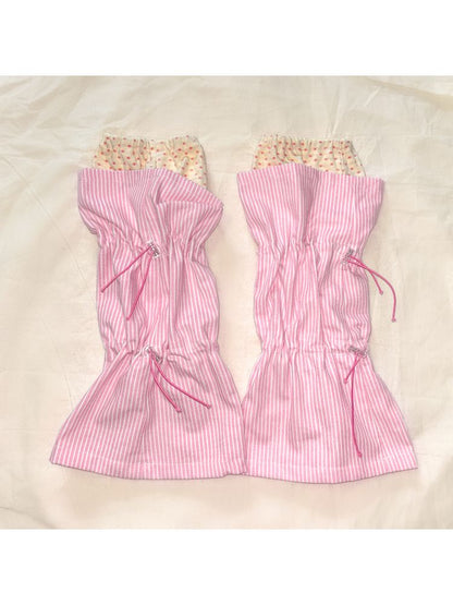 Polka Dot Stripe Drawstring Sockliner【s0000013235】