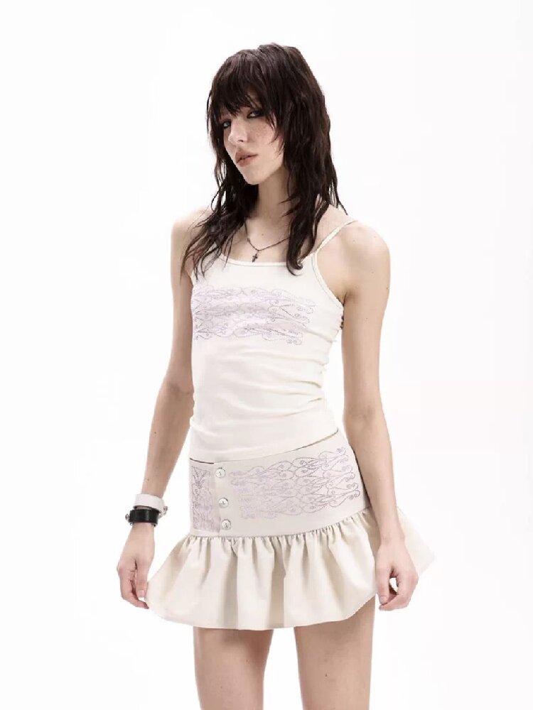 Rhinestone Knit Hot Girl Camisole【s0000018288】