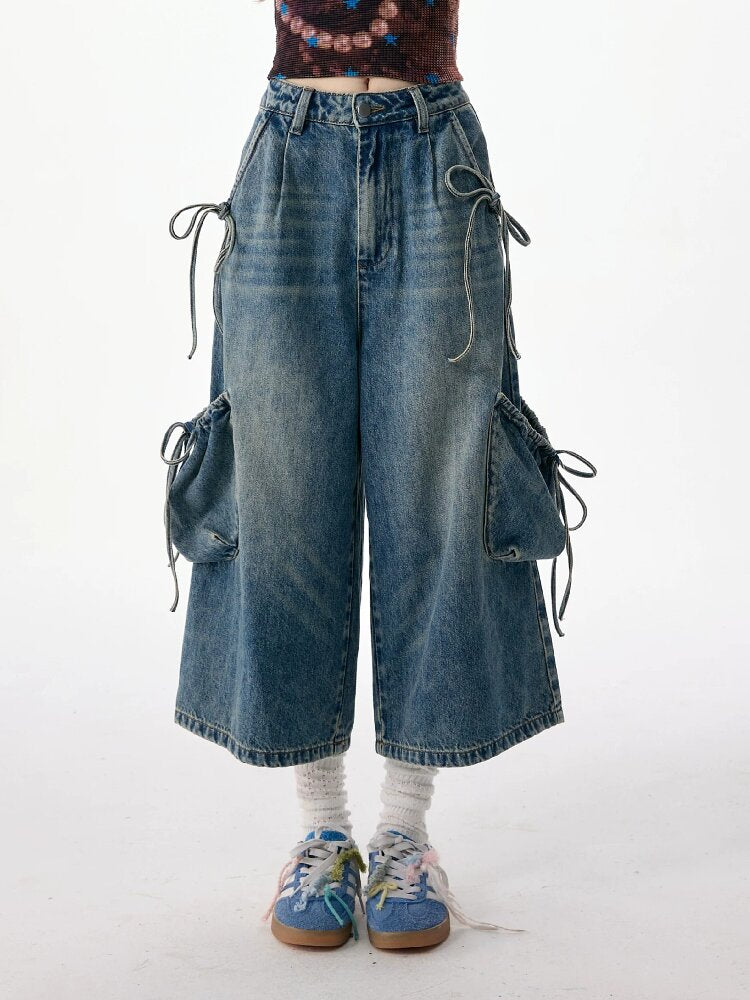 Vintage Strappy Pocket Workwear Jeans【s0000017311】