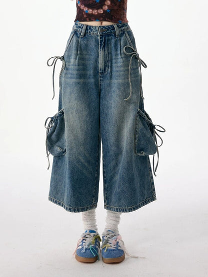 Vintage Strappy Pocket Workwear Jeans【s0000017311】