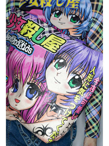 Two-Dimensional Y2K Dupont Paper Tote Bag【s0000014914】