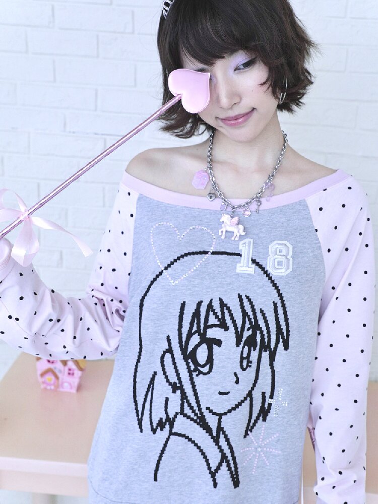 Pink Gray Pixel Pleated Dress【s0000016545】