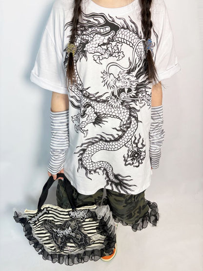 Short-sleeved tops subculture suit【s0000013727】