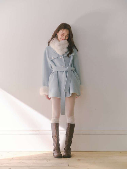 Mid-Length Wool Blend Jacket【s0000014608】