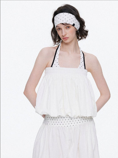 Backless Bandeau Wide Waist Pants【s0000015920】