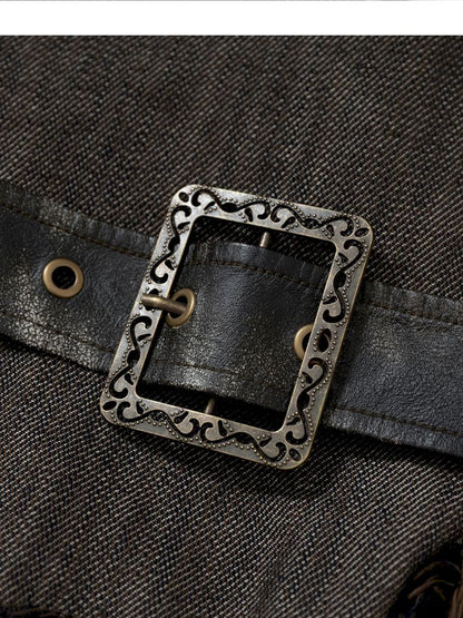 Stacked Waisted Irregular Vest【s0000013472】