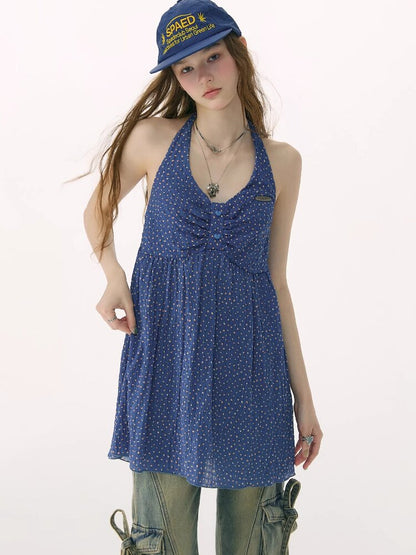 Mid Summer Floral Halterneck Camisole Top【s0000016845】