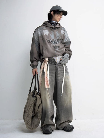 Embroidered Hooded Sweatshirt【s0000011349】