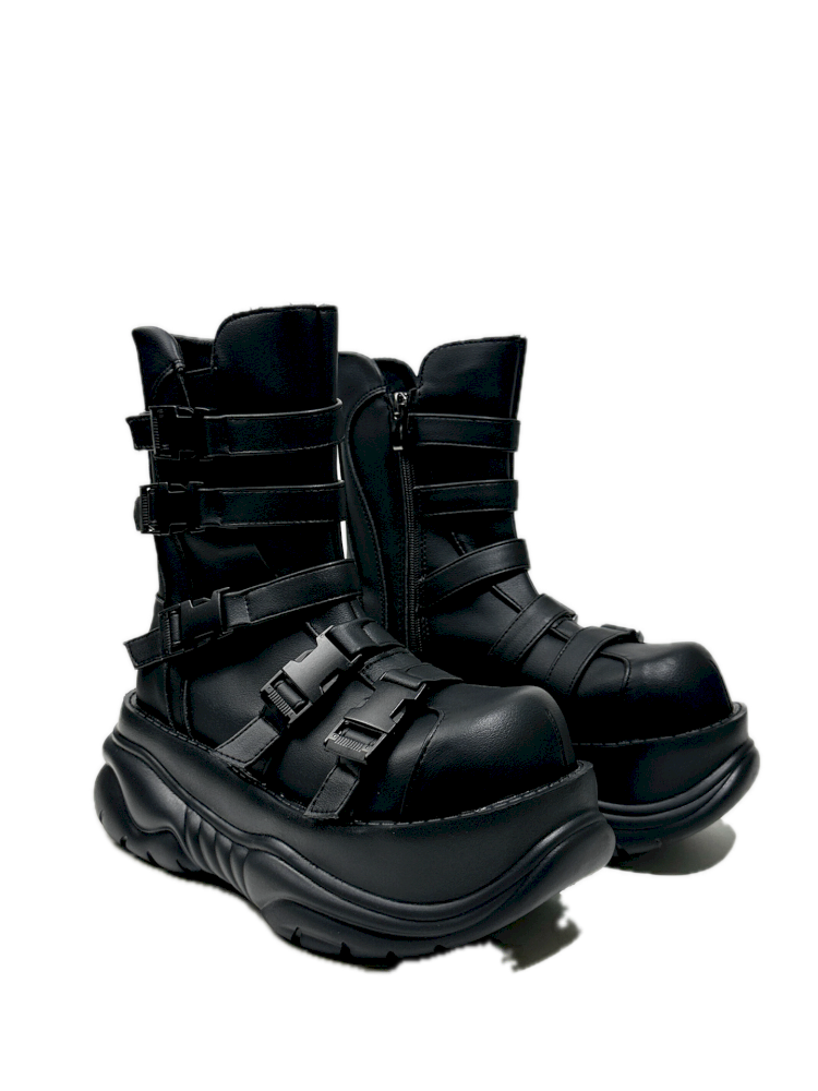 Round Toe Casual Punk Style Martin Short Boots【s0000013760】