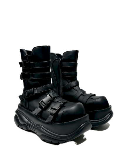 Round Toe Casual Punk Style Martin Short Boots【s0000013760】