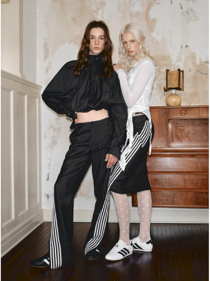 Patchwork Straight Suit Pants【s0000011608】