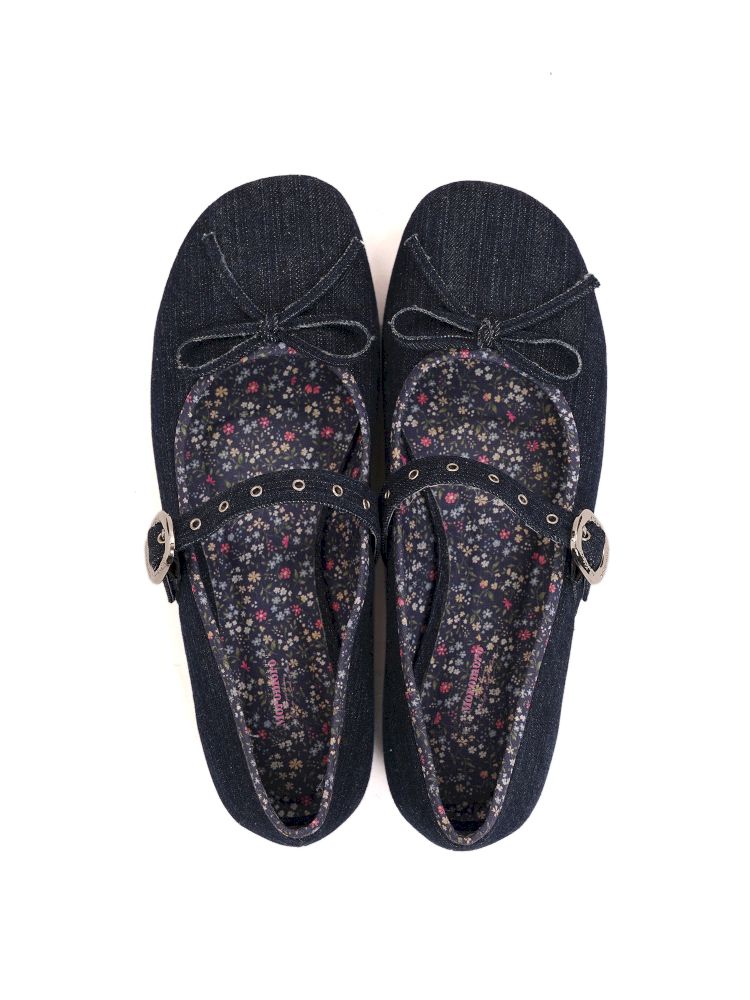 Square head single buckle ballet shoes【s0000013455】