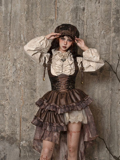 Chest Brace Strappy Trailing Skirt【s0000005226】