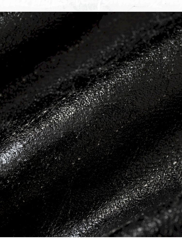 Back leather long sleeve sweater jacket【s0000013477】