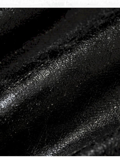 Back leather long sleeve sweater jacket【s0000013477】