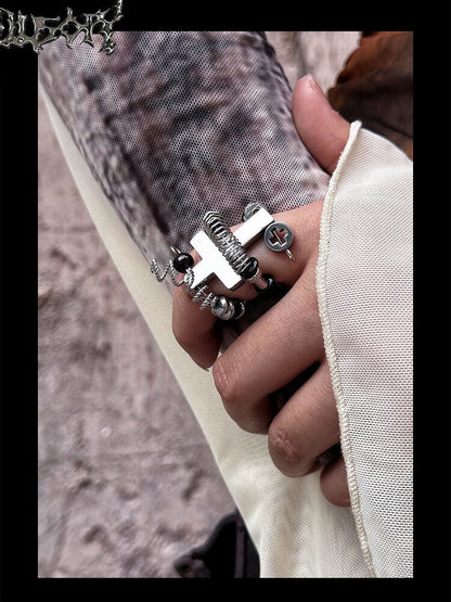 Hardcore Punk Design Closed Ring【s0000018890】