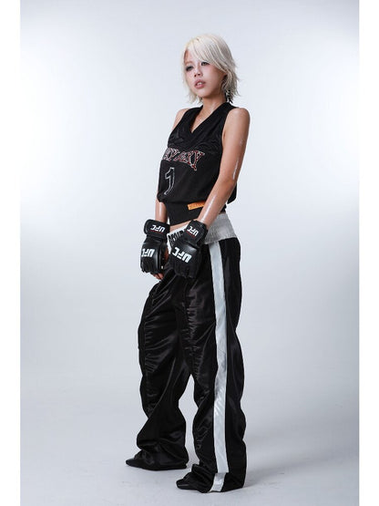 Diamond Letter Nylon Boxing Pants【s0000016183】