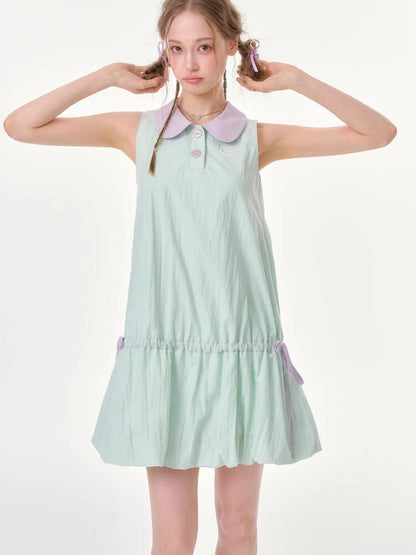Mint Green Doll Collar Dress【s0000016614】