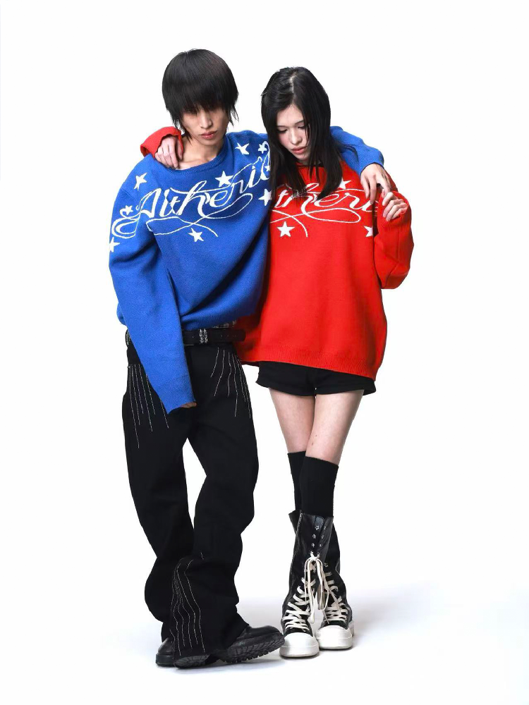 Jacquard Merino Wool Sweater【s0000018232】