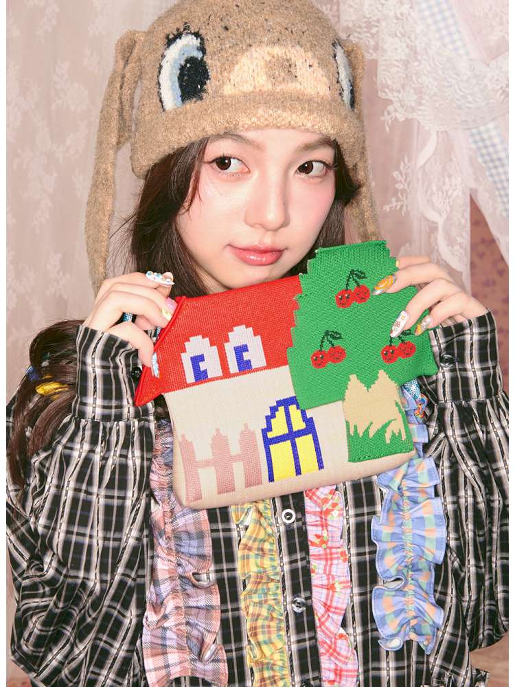 Red House Cherry Tree Knit Crossbody Bag【s0000014826】