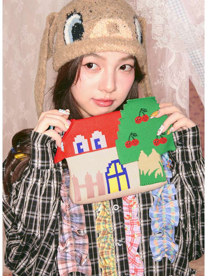 Red House Cherry Tree Knit Crossbody Bag【s0000014826】