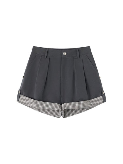 Refreshing Sea Day Plaid Shorts【s0000015683】
