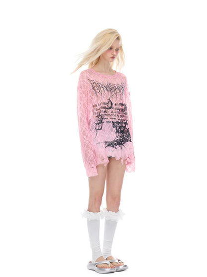 Oversized Gender-Neutral Layered T-Shirt【s0000012989】